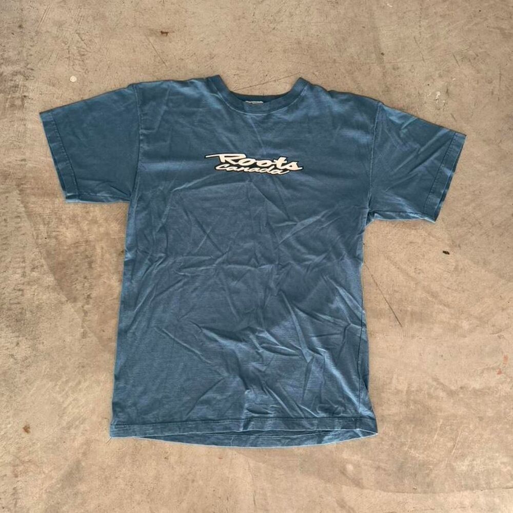Roots Men's Blue T-shirt